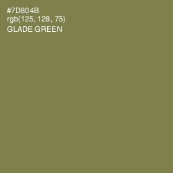 #7D804B - Glade Green Color Image